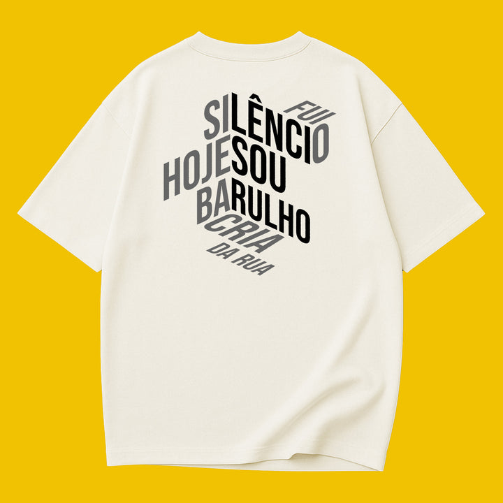 Camiseta Oversized Silêncio - Insuurge