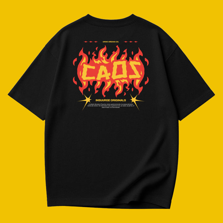 Camiseta Oversized Caos - Insuurge