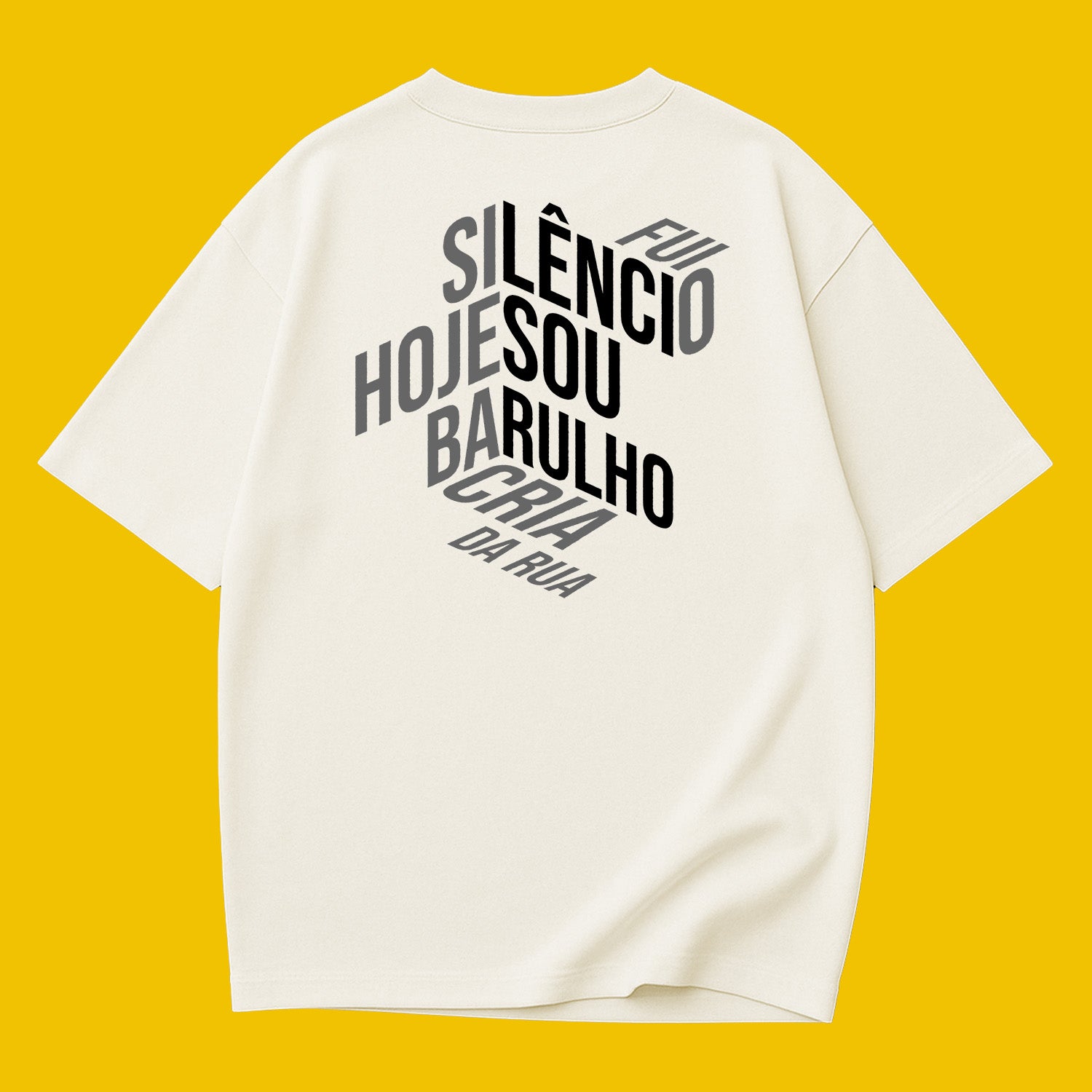 Camiseta Oversized Silêncio