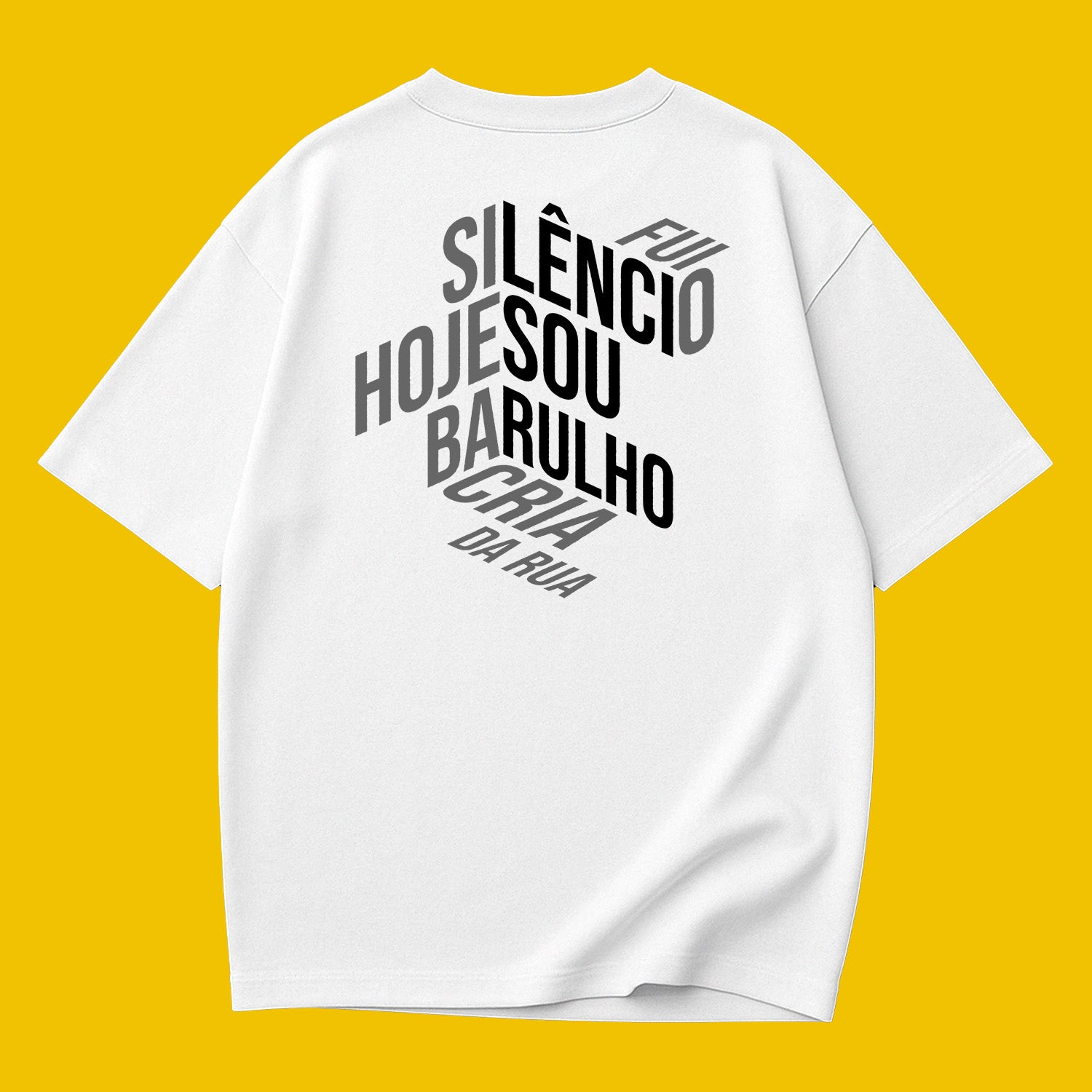Camiseta Oversized Silêncio